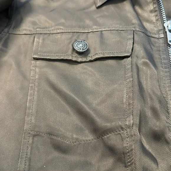 Cinq a Sept Helene Green Zip Peplum Jacket Size Medium - Picture 9 of 14